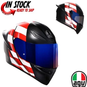 NEW! 2025 AGV K1 S US FLAG FULL FACE MOTORCYCLE HELMET - PICK SIZE - Picture 1 of 11