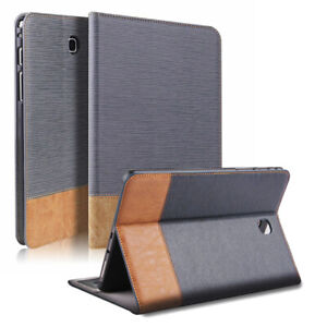 Folio Flip Stand Leather Case For Samsung Galaxy Tab E 9.6"/Tab E 8.0" Tablet
