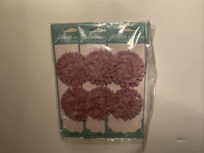 Jolee's Boutique LILA CLARO PLISADO FLORES 3D Pegatinas Paquete de 3 2 Piezas 6 en total Foto 1 de 2