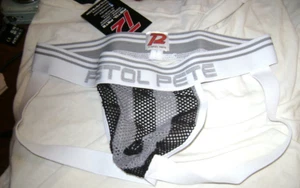 RARE VINTAGE, NEW OLD STOCK, "PISTOL PETE"  JOCK IN SIZE SM. HAS POROUS POUCH - Picture 1 of 5