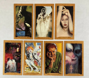 SANDMAN (Skybox 1994) GOLD FOIL Chase Card Set of THE ENDLESS (7 Cards) I-VII