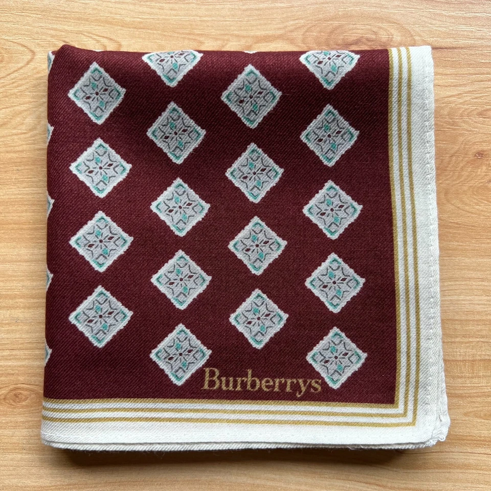 LENÇO MASCULINO BOLSO QUADRADO VINTAGE MARROM ALGODÃO GEOMÉTRICO 20" A-0804 - Imagem 1 de 3