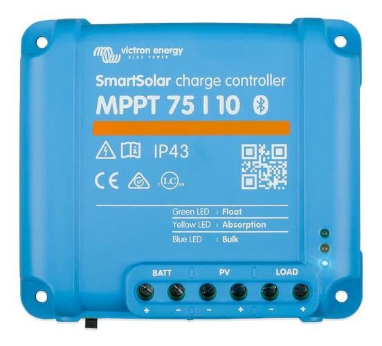 Victron Smart Solar Mppt 75/10 Solar Charger Controller With Bluetooth 12/24v  - Image 1 of 1
