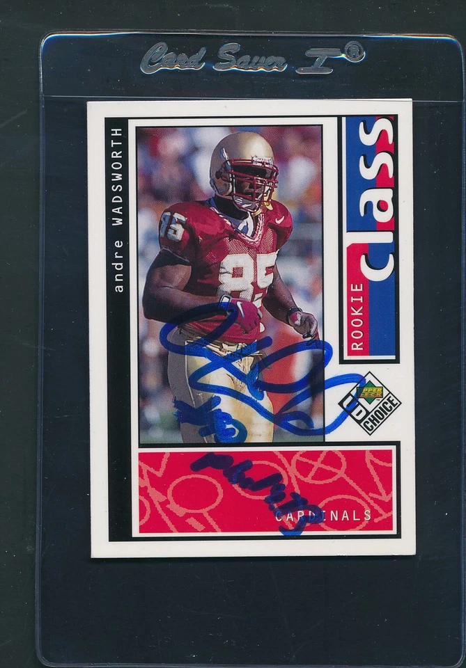 1998 Collector's Choice #196 Andre Wadsworth Cardinals Signed Auto *E4189 - Image 1 of 1