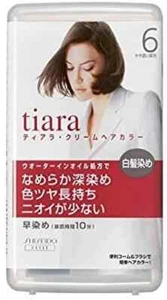 Shiseido Tiara Hair Color Cream Regular type 10 Minutes gray hair color 06 - Picture 1 of 1