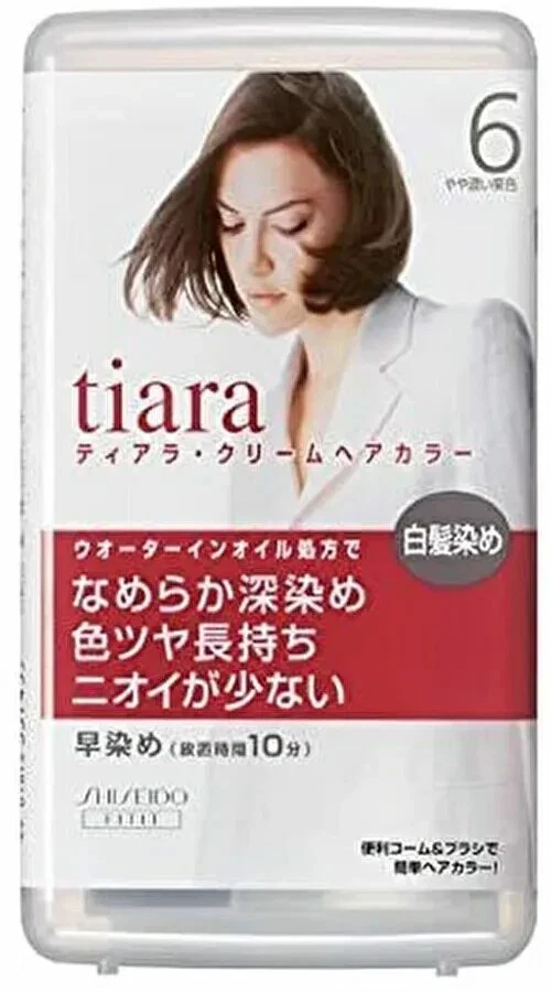 Shiseido Tiara Hair Color Cream Regular type 10 Minutes gray hair color 06 Foto 1 de 1