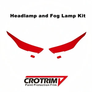 Pro Paint Protection Film Headlight & Fog Light kit For Toyota Highlander 20-21 - Picture 1 of 5