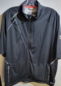 Sunice Jacket Mens Large Black Zephal Golf Short Sleeve Waterproof Rain Jacket - Picture 1 of 3