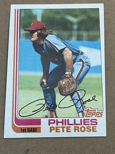 1982 TOPPS - PETE ROSE PHILLIES #780 - MISCUT - Picture 1 of 2