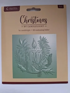 Crafters Companion - Christmas By Candlelight Collection Embossing Folder  - Picture 1 of 2