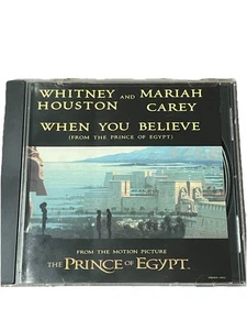 Whitney Houston/Mariah Carey - When You Believe The Prince of Egypt) (CD) Tested - Picture 1 of 3