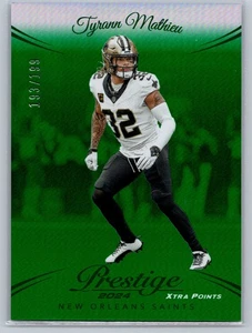2024 Panini Prestige #217 Tyrann Mathieu Green Premium Xtra Points #/199 - Bild 1 von 2