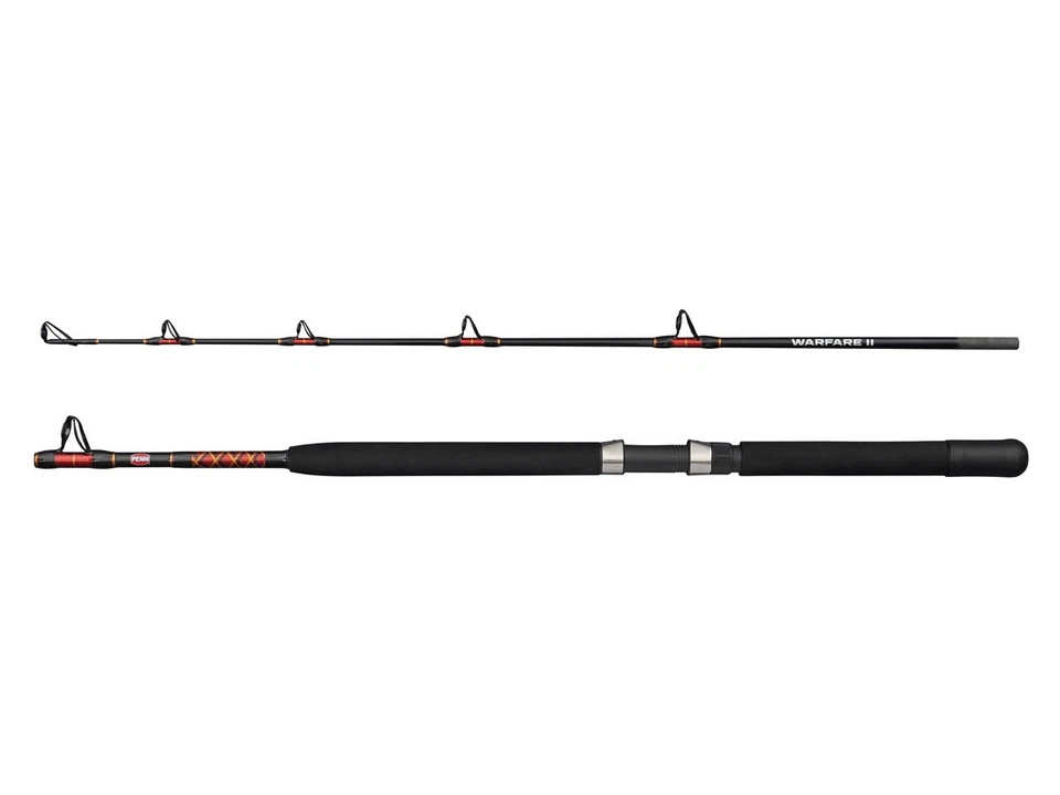 NUOVO 2025 Penn Warfare II Boat Rod 1.83m 2-sezioni Canne Mare Halibut Merluzzo - Immagine 1 di 1