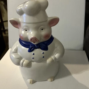 CKAO Pig Baker Chef Cookie Jar  11” Tall - Picture 1 of 5