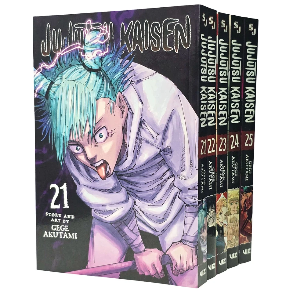 Jujutsu Kaisen (Volume 21-25) By Gege Akutami 10 Books Manga Set - Fiction - PB - Image 1 of 1