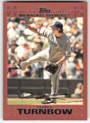 Derrick Turnbow 2007 Topps #521 Copper #/56 54094 - Image 1 of 2