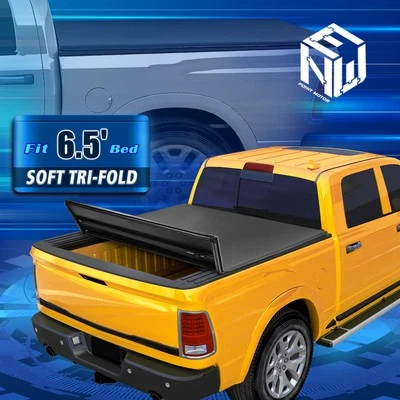 Cubierta Tonneau suave triple plegable de vinilo con abrazaderas de fijación para Ford F100-F250 73-98 de 6,5' Foto 1 de 4