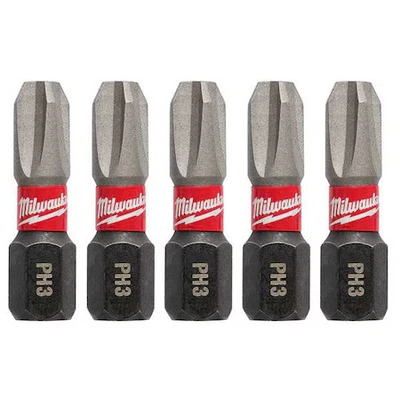 Herramienta Milwaukee 48-32-4663 1 pulgada Broca de inserción de impacto Phillips Nº 3 de onda de choque Foto 1 de 4