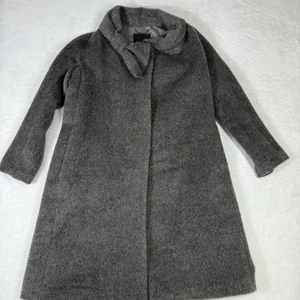 Talbots Pea Coat Jacket Wool Womens 10P Petite Grey Cape Soft BEAUTIFUL NWOT - Picture 1 of 9