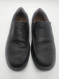 Clarks Collections Men's Loafer Slip-On Shoes Size 9 Black Leather New - Picture 1 of 5