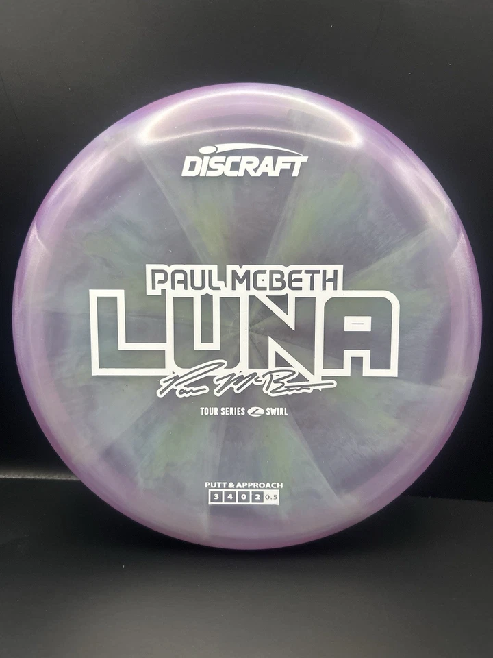 Discraft 2025 Tour Series Luna - Z Swirl - Paul McBeth - Disc Golf Putter - Изображение 1 из 1