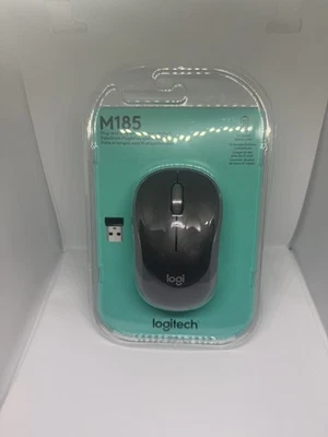 Logitech M185 Wireless Optical Mouse with USB Mini receiver PC Laptop 910-002235 - Image 1 of 4