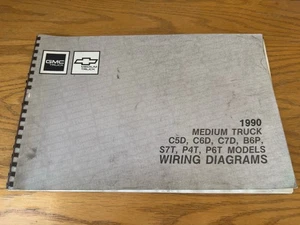 1990 GMC Chevy Medium Truck C5D C6D C7D B6P S7T P4T P6T Wiring Diagrams X-9046 - Picture 1 of 2