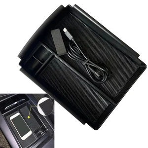 Storage Box Phone 。Wireless Charger Storage Box Power Cord ABS Plastic - Picture 1 of 12