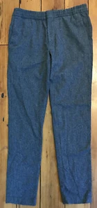 Banana Republic Gray Wool Slim Tapered Fit Slacks Pants Medium 34x 33 Tall Mens - Picture 1 of 8