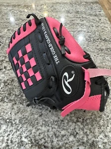 Rawlings T-Ball Pink Glove RHT PL950BP 9.5 Inch Players Series Girl Youth New - Picture 1 of 5