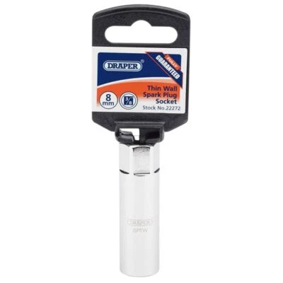 Draper Spark Plug Socket 8mm Thin Wall 14mm 12 Point 22272 BMW Mini Renault - Image 1 of 3