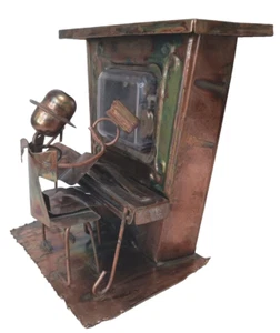 Pianista musical de metal cobre hecho a mano coleccionable The Sting de colección ¡PROBADO! - Imagen 1 de 16