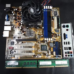 Asus A8M2N-LA Socket AM2 Nvidia GeForce 6150 LE,ATHLON 64 X2 ,3800+ CPU &2GB RAM - Picture 1 of 18