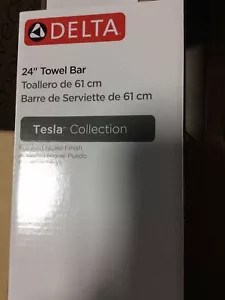 Delta  Tesla 24" Bath Towel Bar Polished Nickel Finish 752240-PN 1J1 - Picture 1 of 3