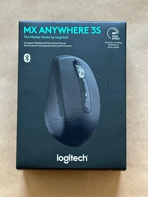 NEW LOGITECH MX ANYWHERE 3S COMPACT PERFORMANCE MOUSE COLOR: BLACK 910-006928 - Image 1 of 4