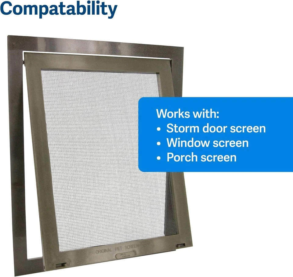 PetSafe Pet Screen Door Small 1 to 30 Pounds Cats & Dogs P1-zb-11