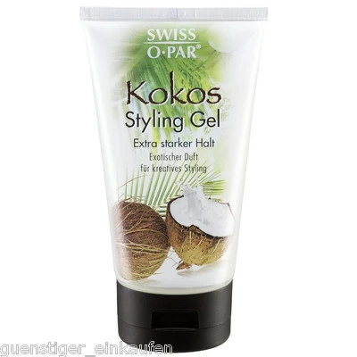 Swiss O Par Kokos Styling Gel 175ml Extra Starker Halt frischer Kokosduft