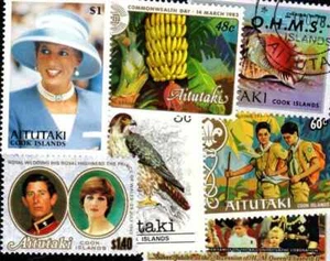 Aitutaki Los Von 10 Rechts 100 Briefmarken Unterschiedliche Neu Und Entwertet - Bild 1 von 5