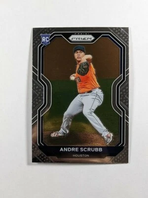 2021 Panini Prizm #54 Andre Scrubb Rookie RC Houston Astros - Image 1 of 2