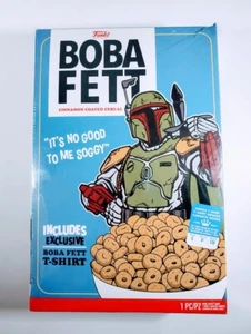 Funko Boba Fett Cinnamon Coated Cereal Box Small Unisex T-shirt New In Box NIB - Picture 1 of 12