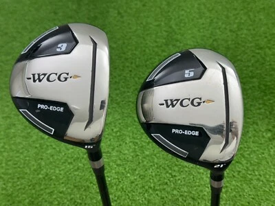 Juego de madera Warrior Custom Golf WCG PRO-EDGE 3 y 5 para diestros grafito rígido flexible Foto 1 de 4