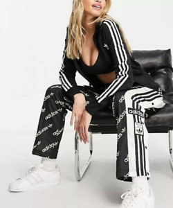 NEW ADIDAS ORIGINALS WOMENS  ADIBREAK TREFOIL TRACK PANTS ~SIZE MEDIUM #HM4883