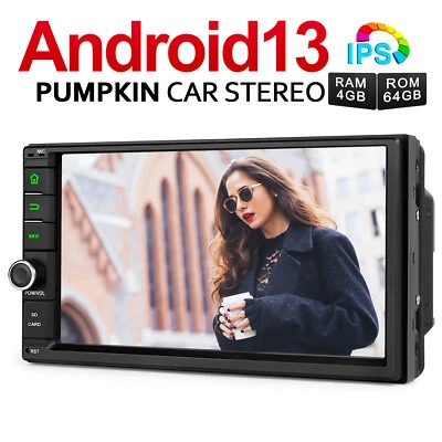 Pumpkin 4GB 64GB 7" Android 13 Autoradio GPS Navi Carplay Touchscreen Doppel DIN - Bild 1 von 4