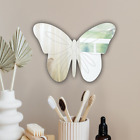 Bathroom Acrylic Wall Mirror Buterfly Shaped Strong Lightweight Sharp Reflection