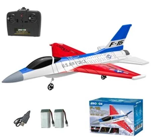 Remote Control Airplane RC Plane F16 Falcon Fighter Jet with LED Lights - 2 Chan - Picture 1 of 6