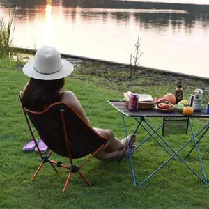 Travel Ultralight Folding Chair Superhard High Load Camping Chair Portable New - Picture 1 of 16