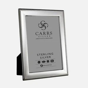 CARRS - Perlen Sterlingsilber Fotorahmen - 20 x 15 cm (8" x 6") - Bild 1 von 5