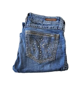Wrangler ROCK 47 WJX36ST Low Rise Bootcut Ladies Jeans Size 28 x 29 - Foto 1 di 9