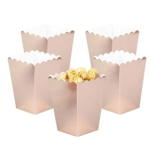 YESON Rose gold Popcorn Boxes Mini Paper Popcorn Box for PartyPack of 36 - Picture 1 of 3
