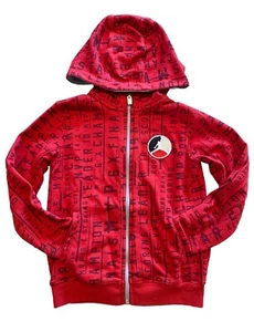 Jordan Jumpman #23 Size 4T Boys/Toddler Red Full Zip All Over Print Hoodie MVP - Picture 1 of 5